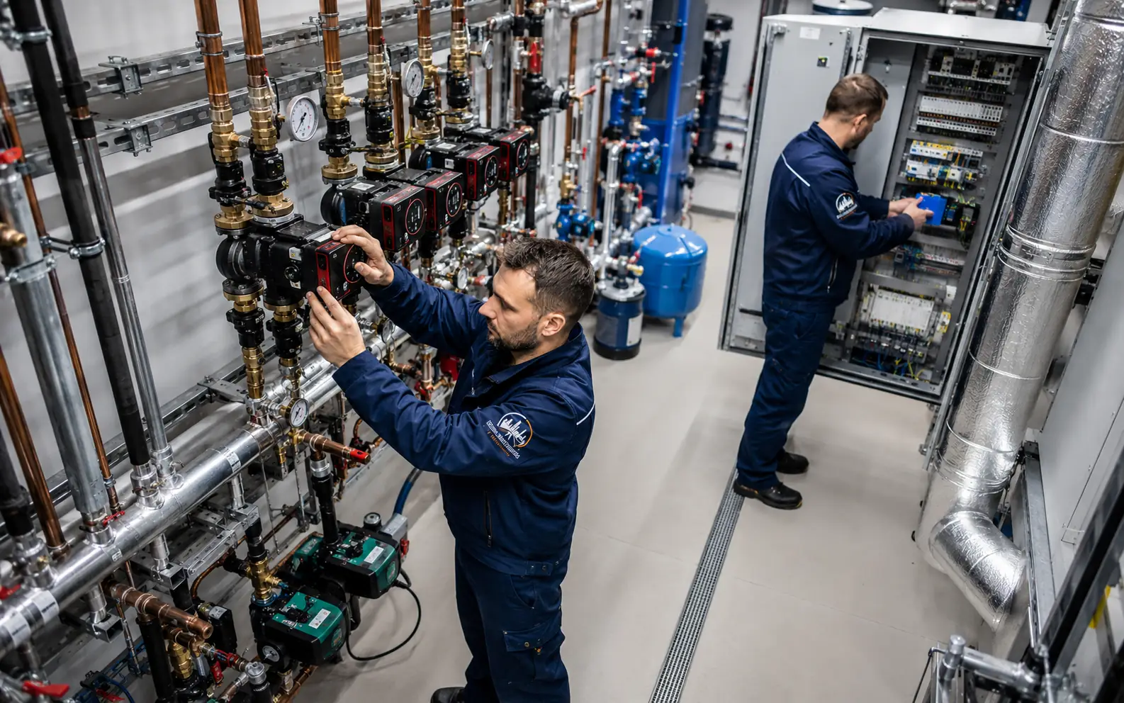 Gépház és hőközpont modernizációja hidraulikai körök, szivattyúk és automatika korszerűsítésével