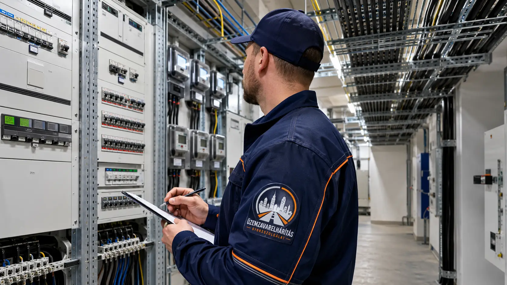 Villamos főelosztó, fogyasztásmérőhely és épületen belüli villamos infrastruktúra